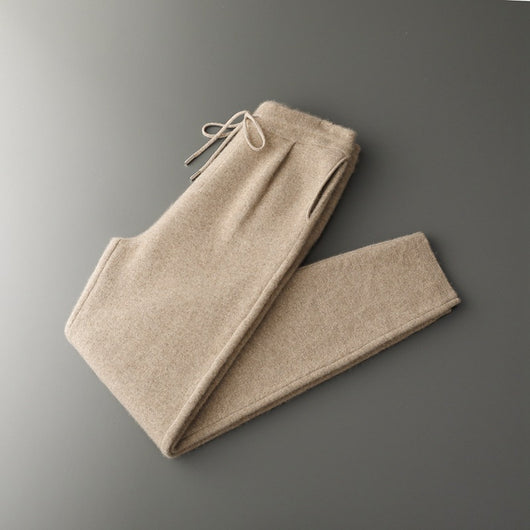 Pantalones Casuales de Cachemira Suelta para Hombre
