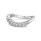 Light Luxury Japanese And Korean S925 Sterling Plateado Ring Women's Simple Platinum No 5