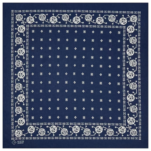 Pañuelo Cuadrado de Algodón Vintage Estampado con Bolsillo - Image 5