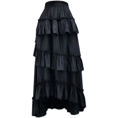 Falda Midi Capas de Encaje Estilo Volantes para Mujer - Image 2