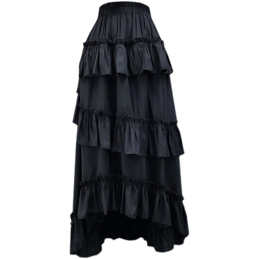 Falda Midi Capas de Encaje Estilo Volantes para Mujer - Image 2