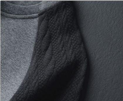 Playera Holgada de Algodón con Cuello Redondo y Manga Larga para Hombre - Image 7