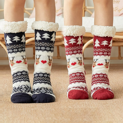 Calcetines Navideños para Mujer - Tubo Largo Invierno