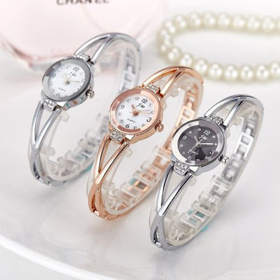 Reloj de pulsera para mujer con correa de acero