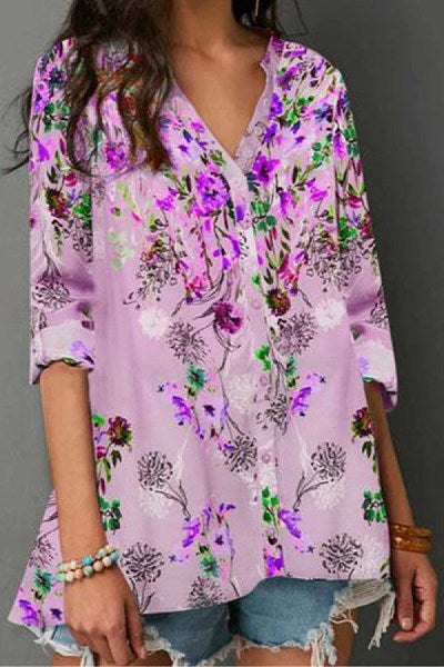 Blusa Floral de Manga Larga - Image 4