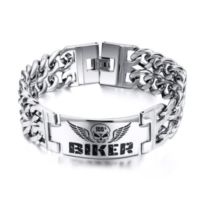 Pulsera de Acero Titanio para Hombre - Diseño Moderno y Elegante