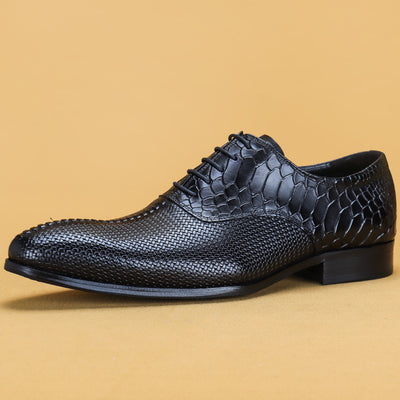Zapatos Formales de Cuero Premium para Hombre - Diseño Puntiagudo Ejecutivo - Image 3