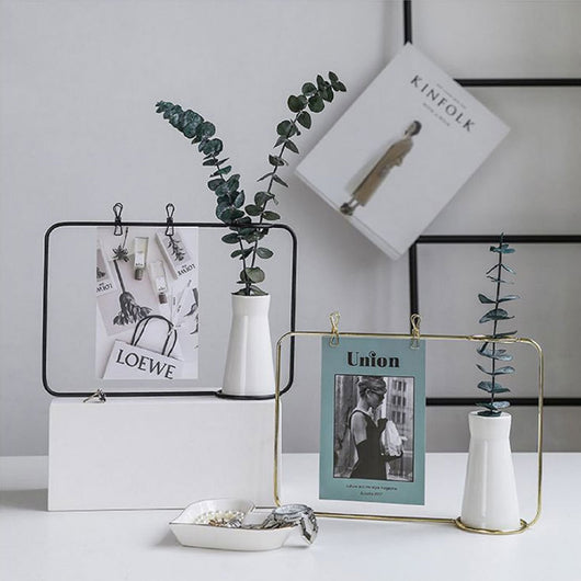 Florero Organizador de Notas y Decoración