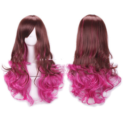 Peluca Harajuku Rizada Larga con Capucha Multicolor para Mujer - Image 19