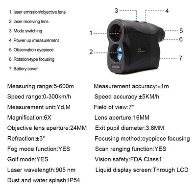 Telescopio Láser de Medición de Distancia y Velocidad - Image 6