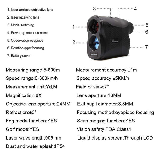 Telescopio Láser de Medición de Distancia y Velocidad - Image 6