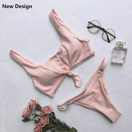 Traje de Baño Mujer Espalda Descubierta - Diseño Liso - Image 9
