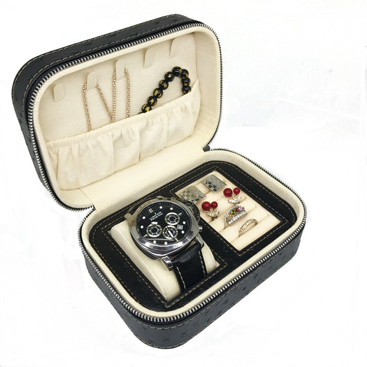 Estuche para Reloj de Cuero - Organizador Dual - Image 3