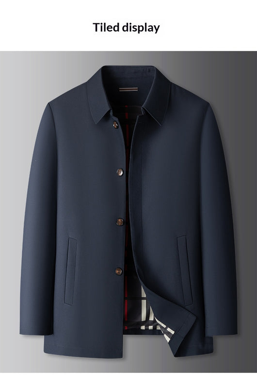 Abrigo Ejecutivo Tipo Trench para Hombre Tallas Grandes - Image 15
