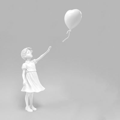 Estatua Decorativa Niña con Globo - Image 5