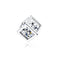 Square diamond pendant Pendant Plateado