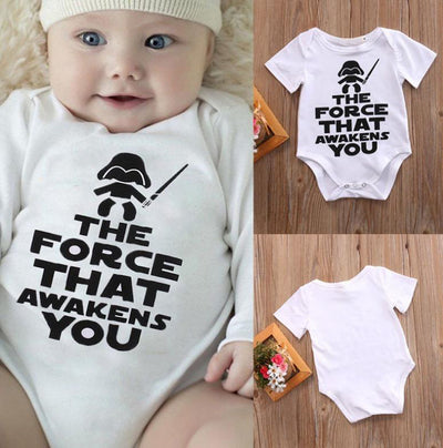 Body Bebé Estampado Force Awakens Algodón 100% Manga Corta 0-18 Meses - Image 3