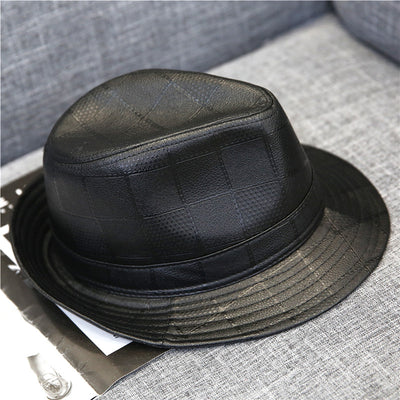 Sombrero de Ala Ancha Tartán con Textura PU - Colección Otoño Invierno - Image 7