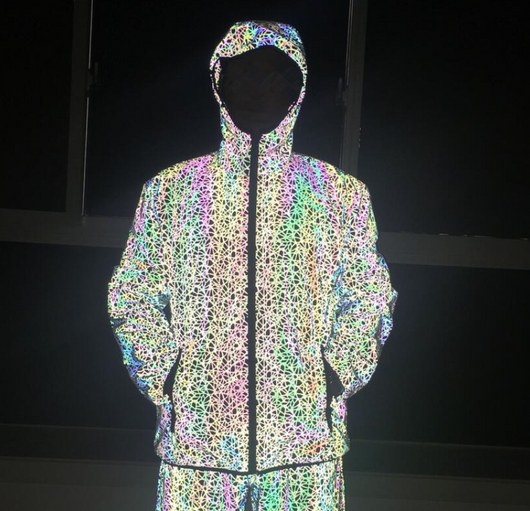 Chaqueta Reflectante Multicolor Caótica