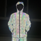 Chaqueta Reflectante Multicolor Caótica