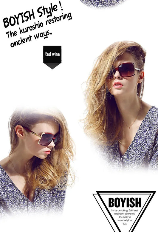 Gafas de Sol Cuadradas de Marco Grande para Mujer - Image 22