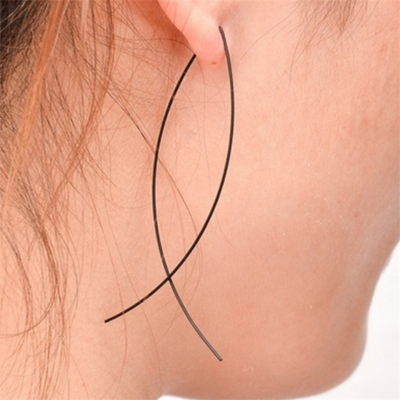 Aretes Largos de Cadena Serpiente con Borla - Joyería Minimalista para Mujeres - Image 6