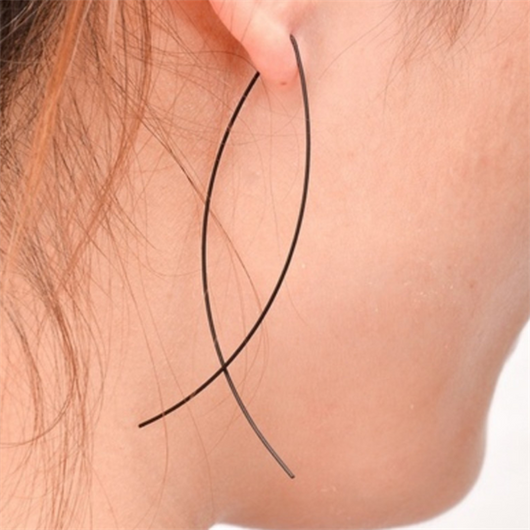 Aretes Largos de Cadena Serpiente con Borla - Joyería Minimalista para Mujeres - Image 6