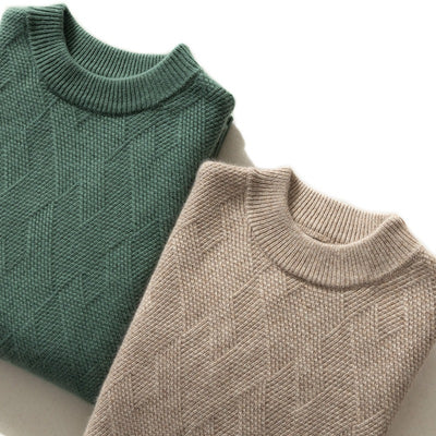Suéter de Cuello Redondo en Cashmere Premium para Hombre - Image 5
