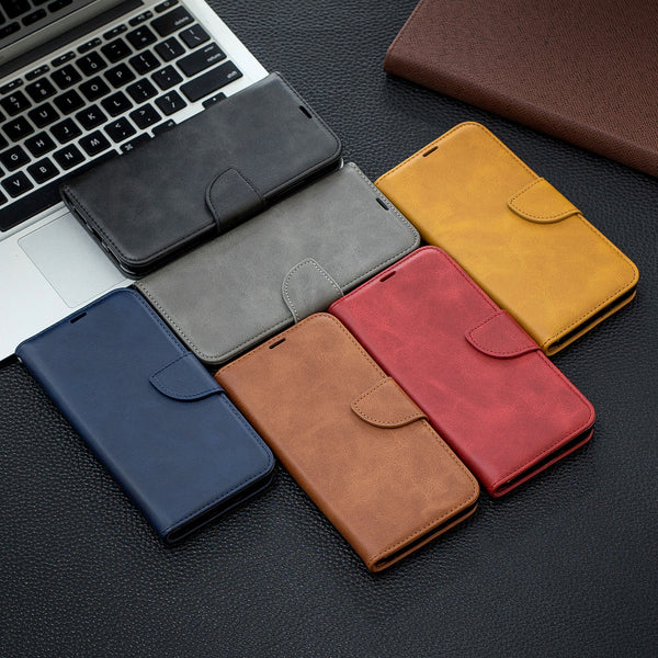 Funda Tipo Flip de Cuero Compatible con iPhone