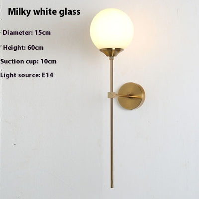 Lámpara de Pared de Vidrio Minimalista para Dormitorio - Image 9