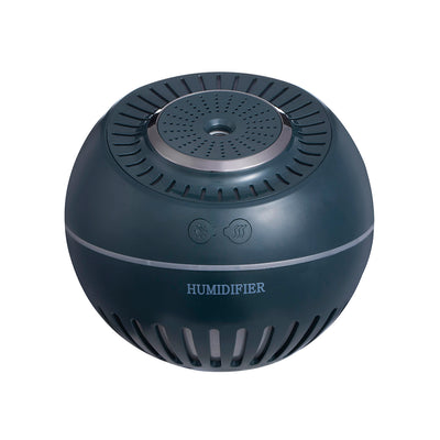 Dark green spherical humidifier with a textured top, control icons, and "HUMIDIFIER" printed on its side. - Image 16