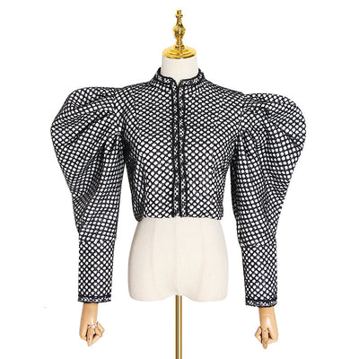 Chaqueta Slim con Mangas Puff - Image 4