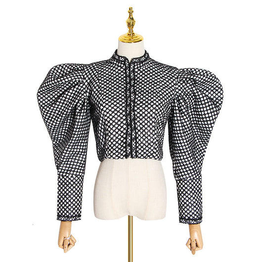 Chaqueta Slim con Mangas Puff - Image 4
