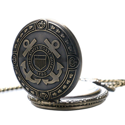 Reloj de Bolsillo Bronce Guardia Costera 1790 - Regalo Vintage para Hombre y Mujer - Image 4