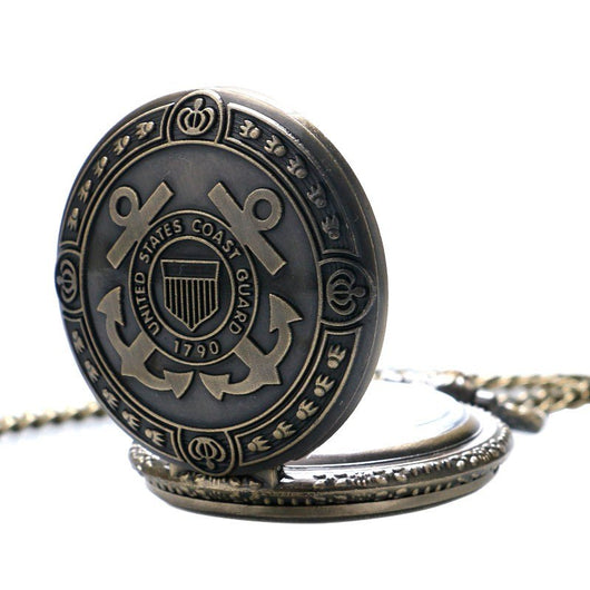 Reloj de Bolsillo Bronce Guardia Costera 1790 - Regalo Vintage para Hombre y Mujer - Image 4