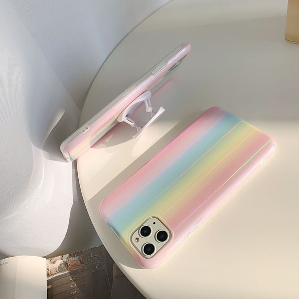 Funda Láser Arcoíris para Celular con Logo Personalizado