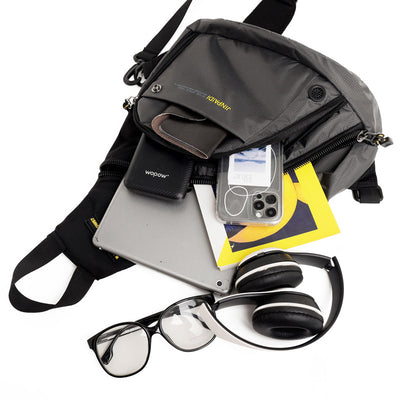 Bolsa Retro de Pecho con Correa Cruzada para Hombre - Image 12