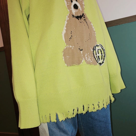Suéter Holgado con Estampado de Osito Perezoso - Image 7