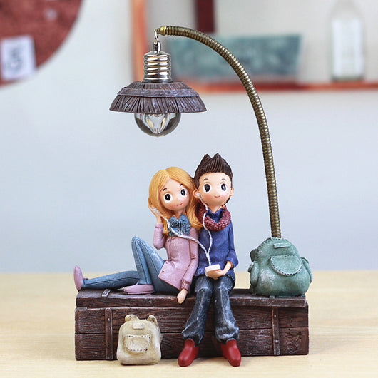 Luz Nocturna Romántica para Parejas - Diseño Zakka Creativo - Image 11