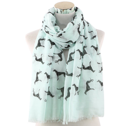 Pañuelo con Estampado de Perro Negro - Image 7