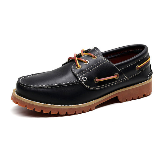Zapatos Casuales Británicos de Cuero Genuino para Hombre - Diseño Clásico Bajo - Image 6