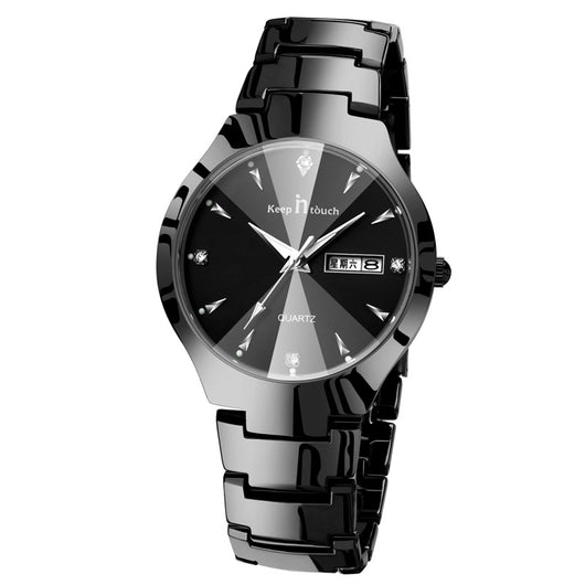 Reloj de Pareja Luminoso con Calendario - Cuarzo Elegante - Image 6