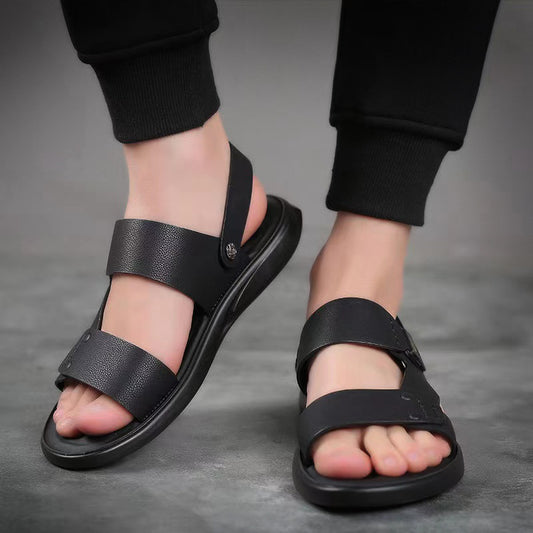 Sandalias Casuales de Cuero Genuino Transpirables para Hombre - Image 2
