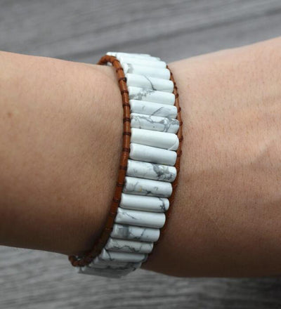 Pulsera Chakra de Piedras Naturales - Tejida en Cuero con Cuentas Multicolor - Image 12