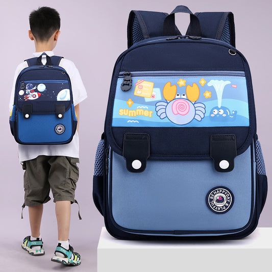 Mochila Escolar Infantil Ligera con Diseño de Dibujos Animados para Niños y Niñas