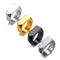 Anillo Cuadrado de Acero Inoxidable Negro para Hombre - Estilo Rock Vintage Hip Hop
