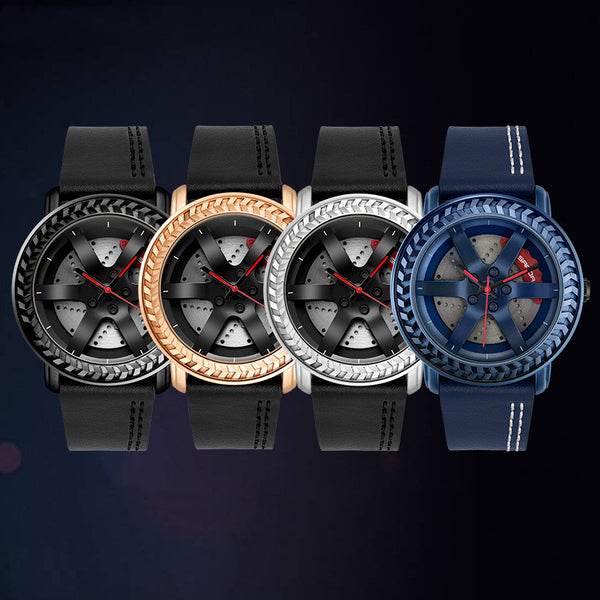 Reloj de Pulsera Rojo con Correa de Malla