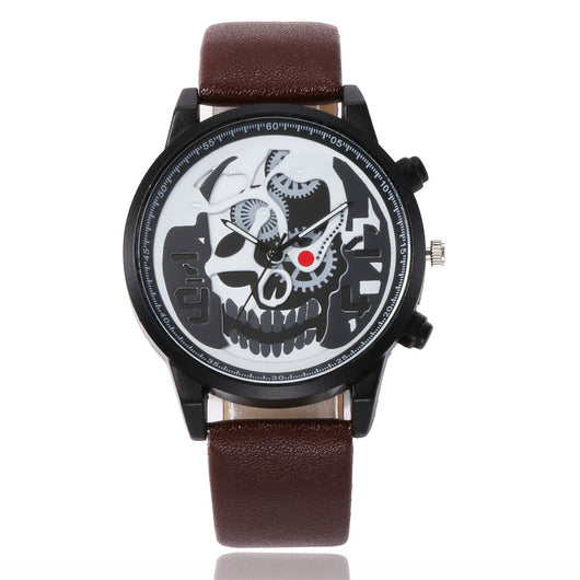 Reloj Pulsera Hombre Calavera Estilo Salvaje - Cinturón y Reloj - Image 5