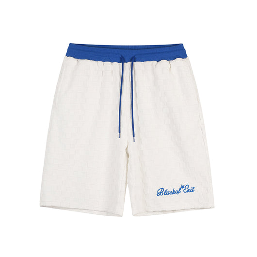 Shorts Hombre Patrón Escocés Bordado Oversize - Image 12