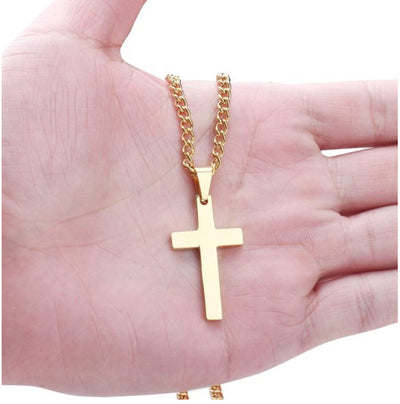 Colgante de Cruz para Hombre | Joyería Clásica de Acero Inoxidable - Image 3